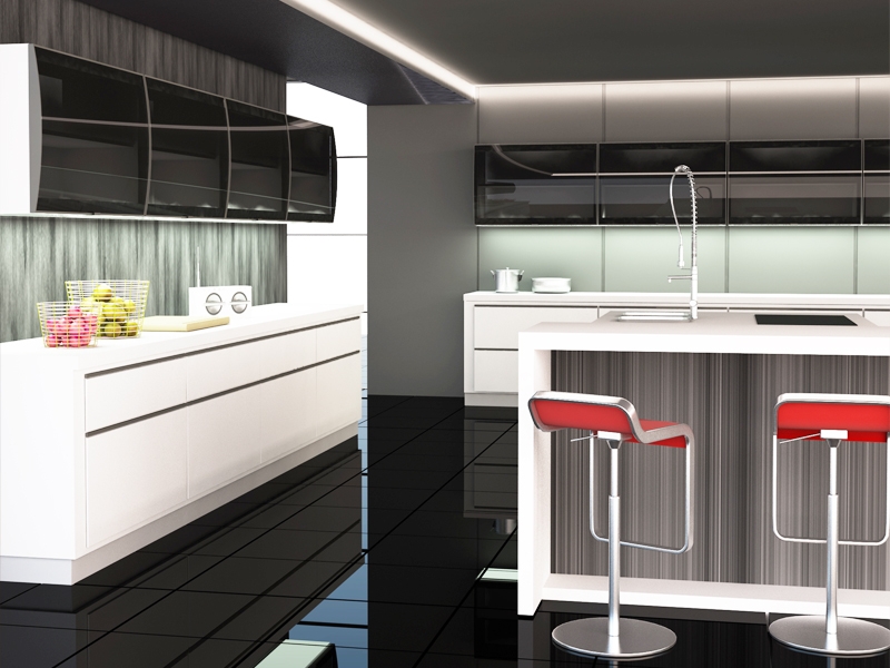 Contemporary Design Kitchen Doors Aluminum Glass Cabinet Doors