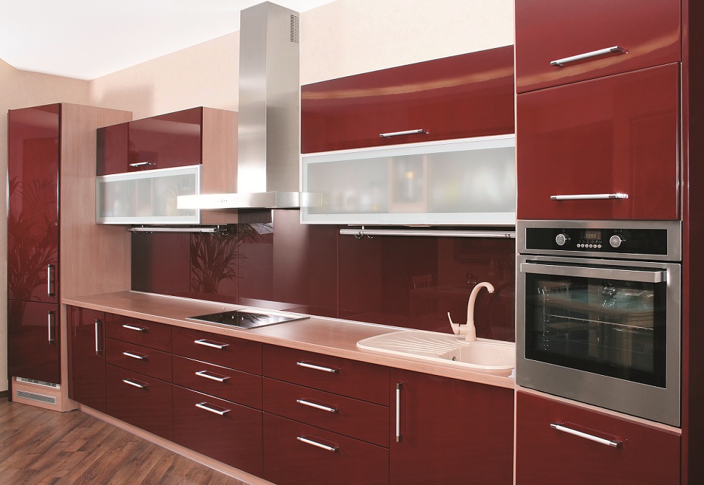 Metal Frame Kitchen Cabinet Doors, Aluminum Cabinet Doors With Frosted Glass