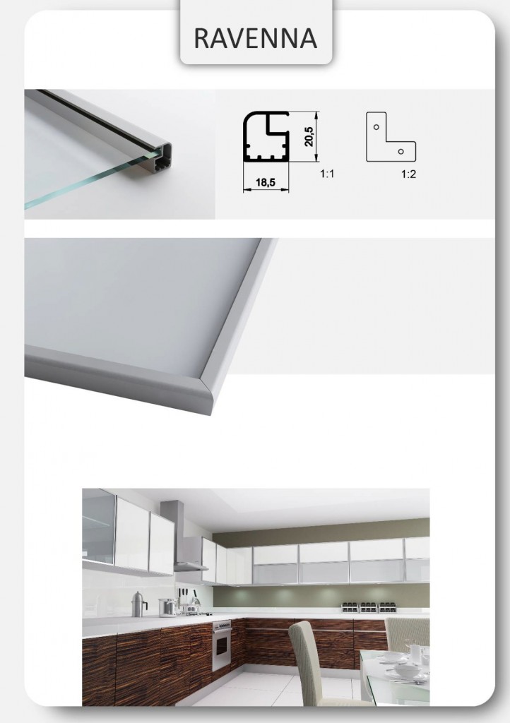 Aluminum Frame Glass Cabinet Doors