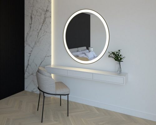 Round premium LED mirror